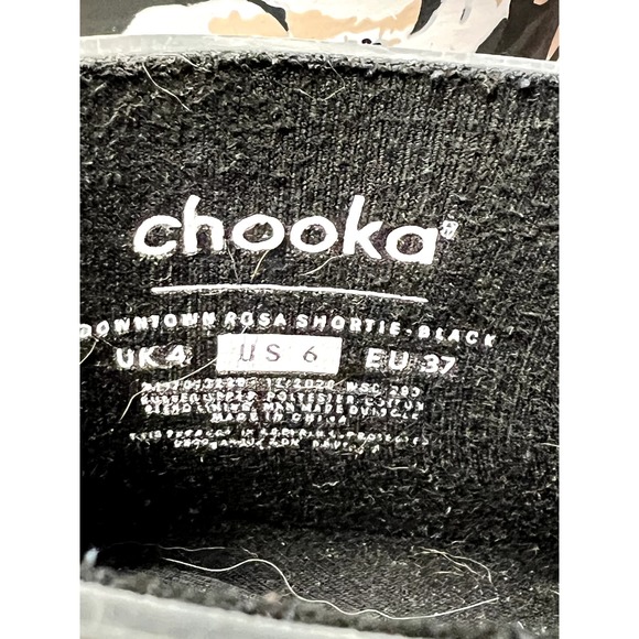 Chooka Waterproof Floral Print Rain Boots Size 6 - Picture 3 of 5